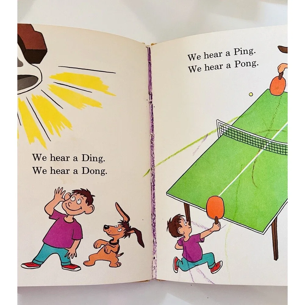 1968 The Ear Book Al Perkins Bright & Early Beginner Book HC Dr Seuss Era